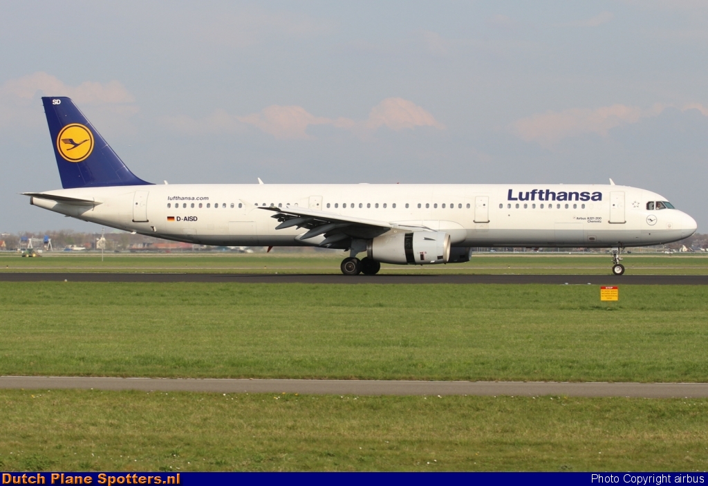 D-AISD Airbus A321 Lufthansa by airbus