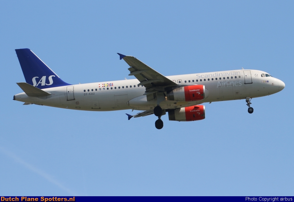 OY-KAU Airbus A320 SAS Scandinavian Airlines by airbus