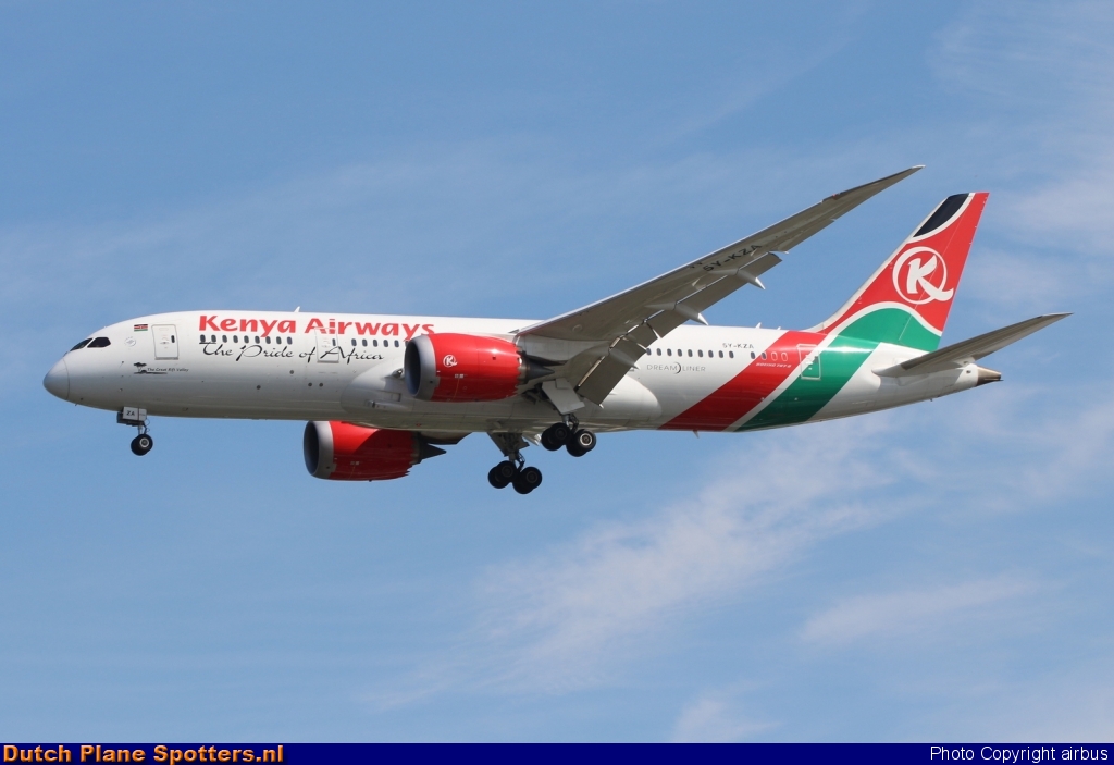 5Y-KZA Boeing 787-8 Dreamliner Kenya Airways by airbus
