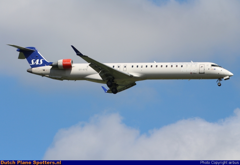OY-KFE Bombardier Canadair CRJ900 Cimber A/S (SAS Scandinavian Airlines) by airbus