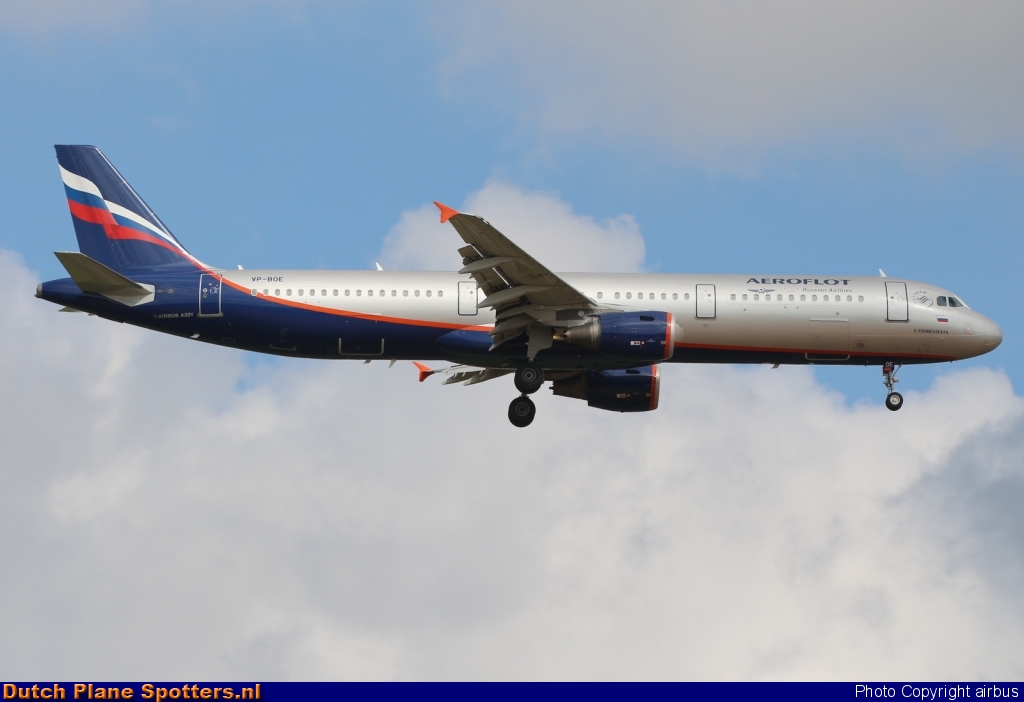 VP-BOE Airbus A321 Aeroflot - Russian Airlines by airbus