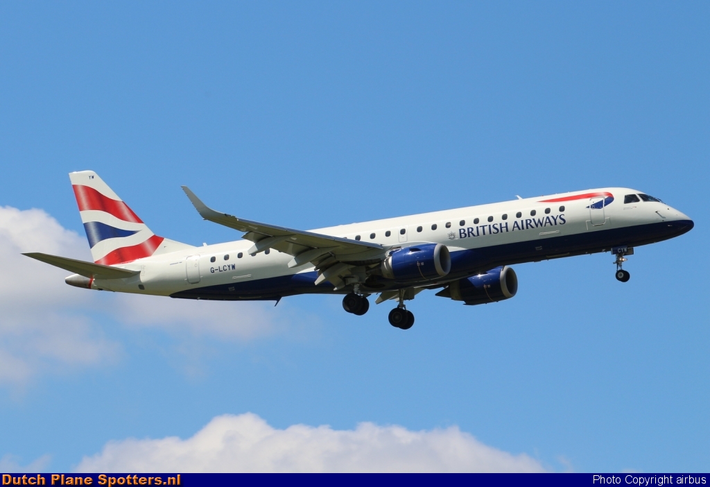 G-LCYW Embraer 190 British Airways by airbus