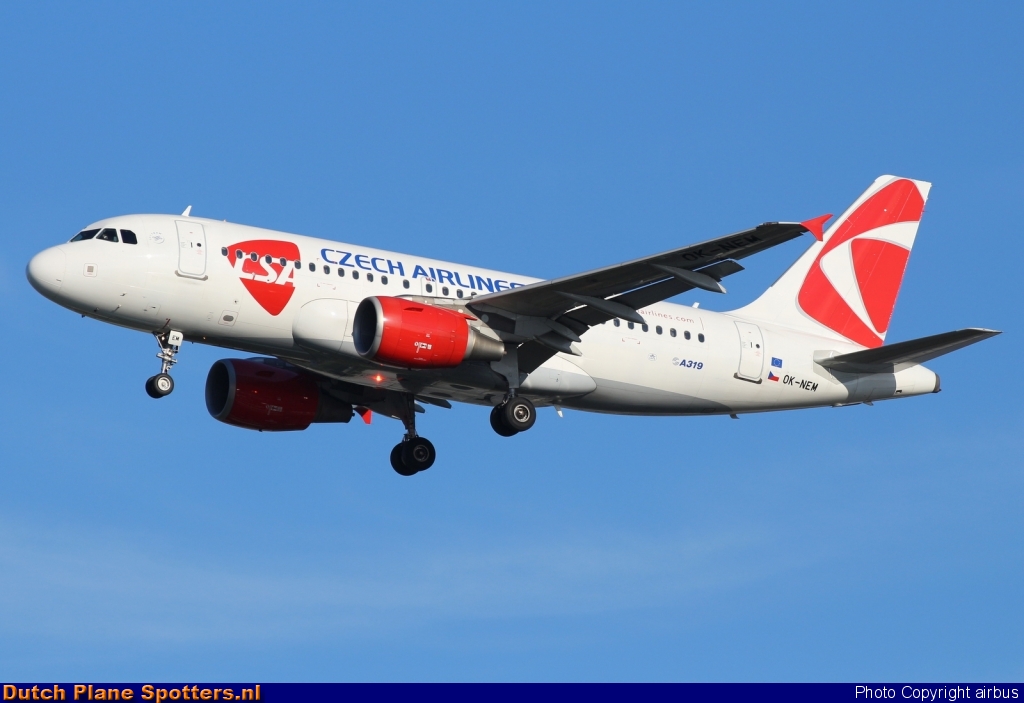 OK-NEM Airbus A319 CSA Czech Airlines by airbus