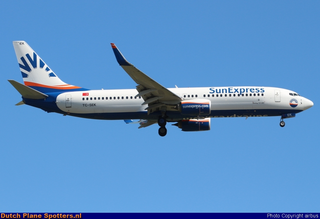 TC-SEK Boeing 737-800 SunExpress by airbus