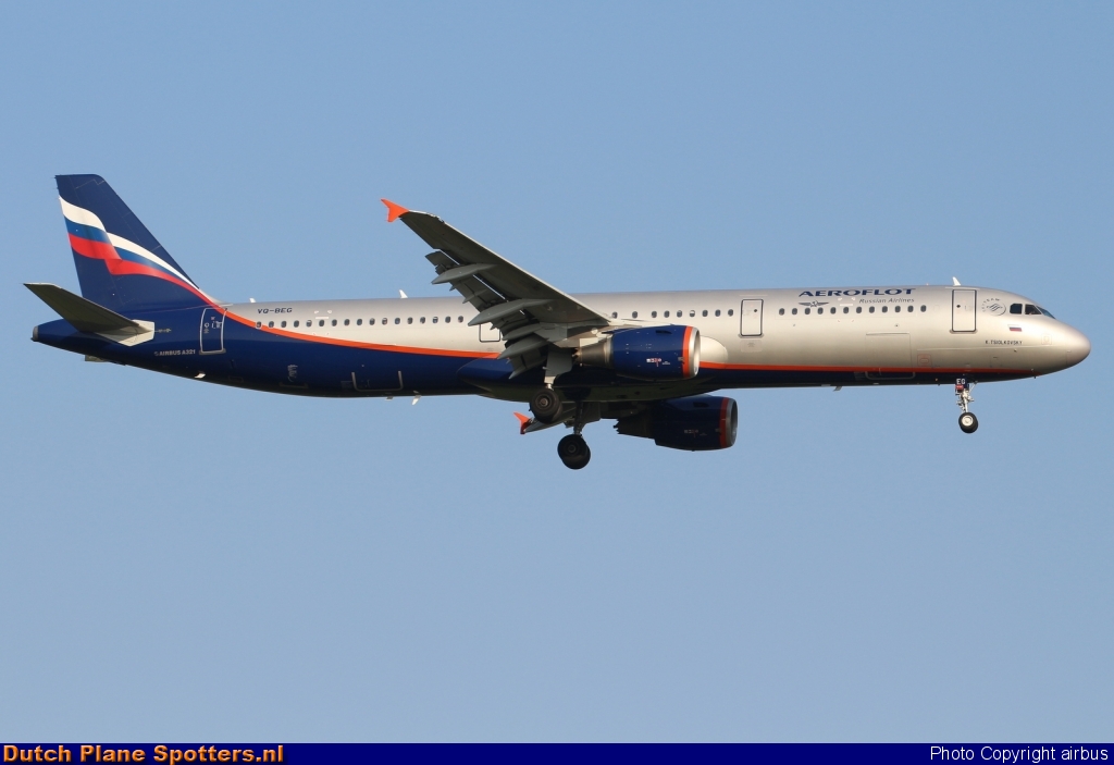 VQ-BEG Airbus A321 Aeroflot - Russian Airlines by airbus