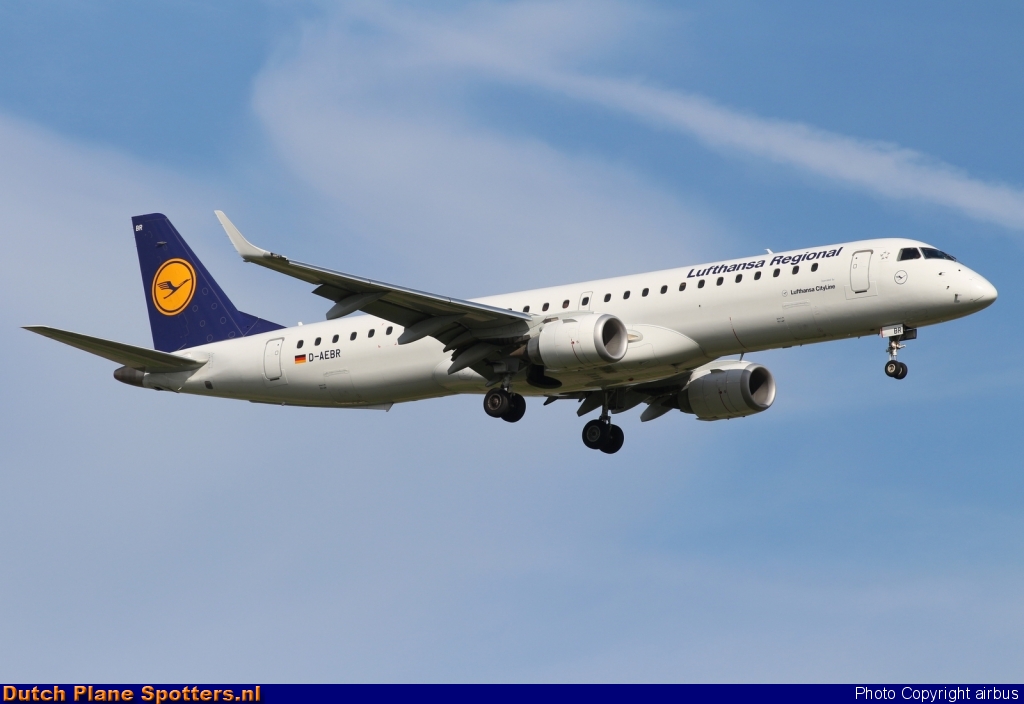 D-AEBR Embraer 195 CityLine (Lufthansa Regional) by airbus
