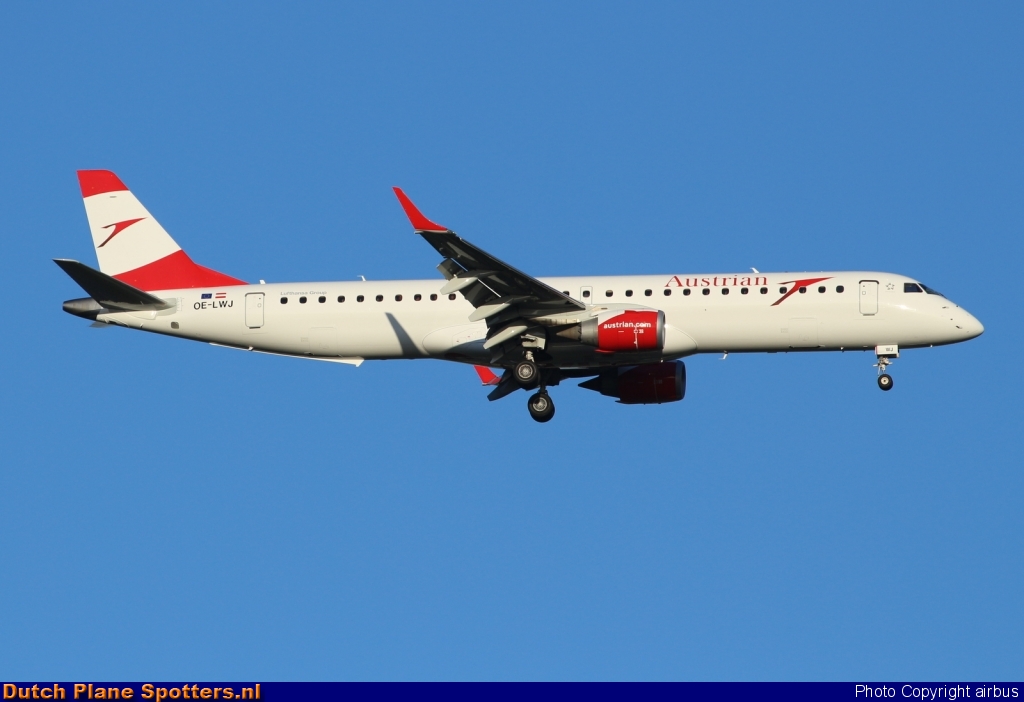 OE-LWJ Embraer 195 Austrian Airlines by airbus
