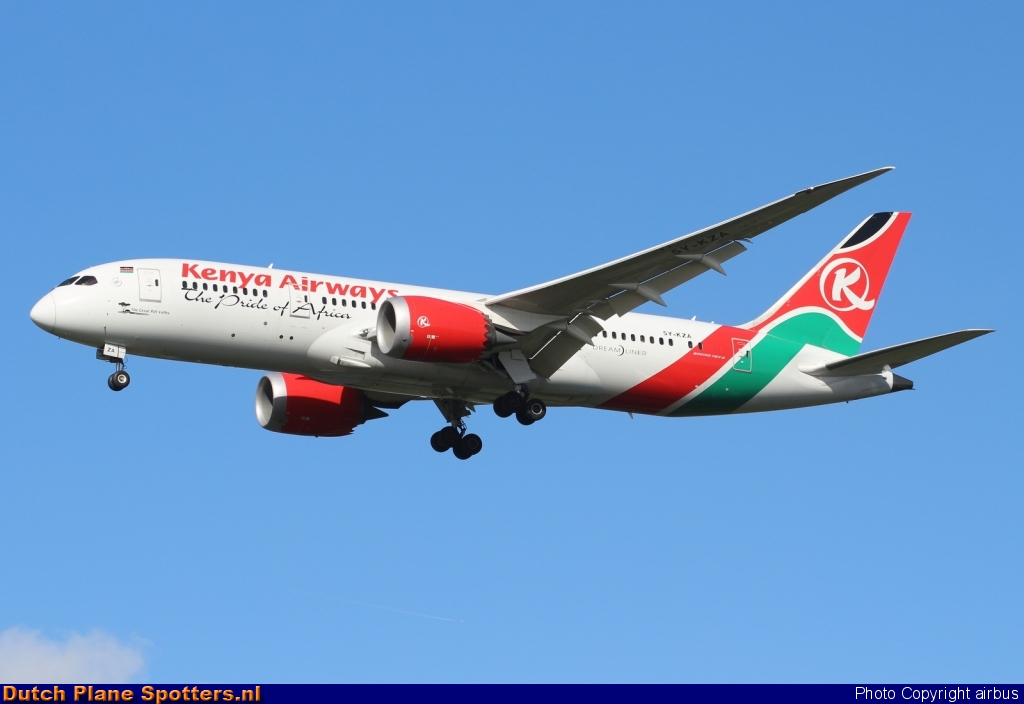 5Y-KZA Boeing 787-8 Dreamliner Kenya Airways by airbus