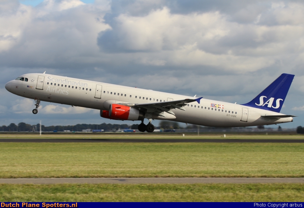 OY-KBK Airbus A321 SAS Scandinavian Airlines by airbus