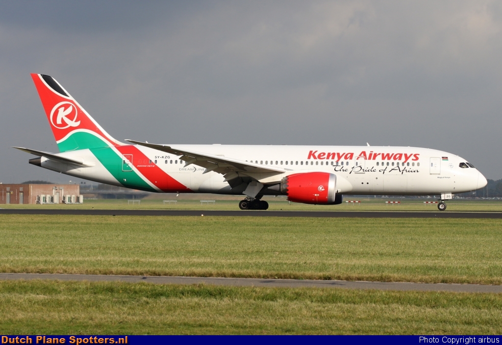 5Y-KZG Boeing 787-8 Dreamliner Kenya Airways by airbus