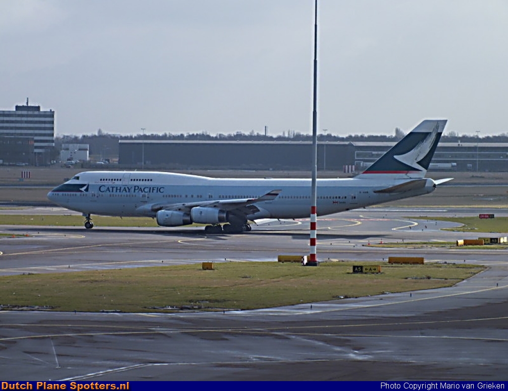 B-HUB Boeing 747-400 Cathay Pacific by MariovG