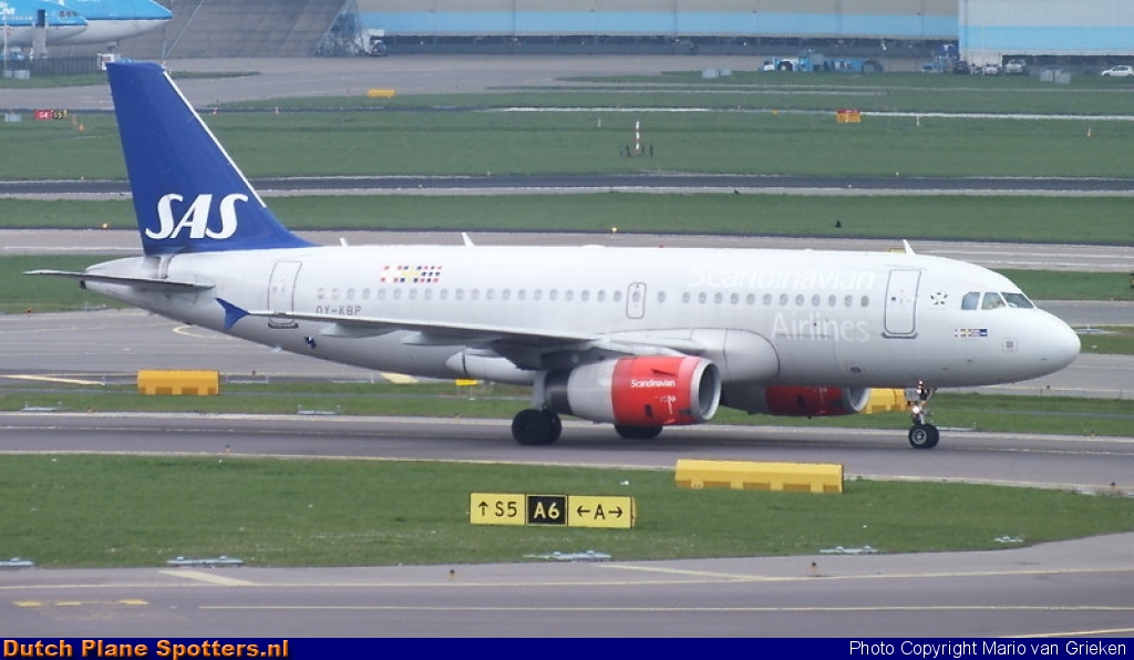 OY-KBP Airbus A319 SAS Scandinavian Airlines by MariovG