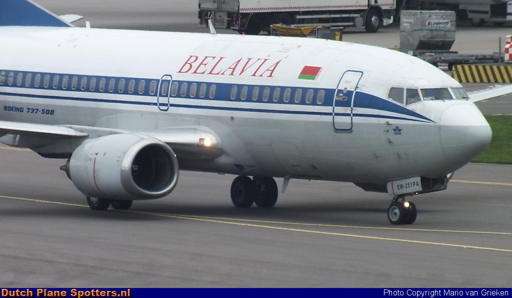 EW-251PA Boeing 737-500 Belavia Belarusian Airlines by MariovG