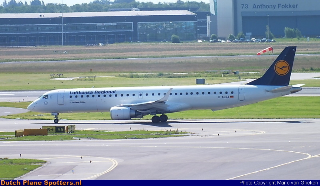 D-AEBJ Embraer 195 CityLine (Lufthansa Regional) by MariovG