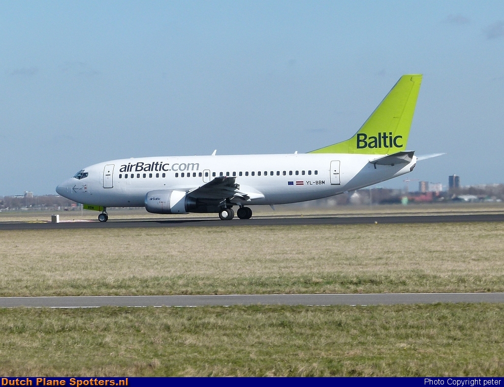 YL-BBM Boeing 737-500 Air Baltic by peter