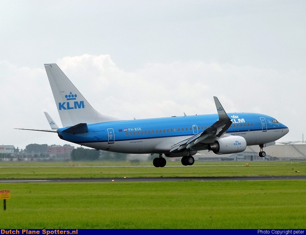 PH-BGK Boeing 737-700 KLM Royal Dutch Airlines by peter