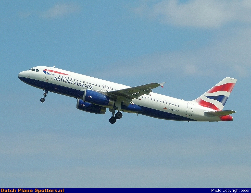 G-EUYJ Airbus A320 British Airways by peter
