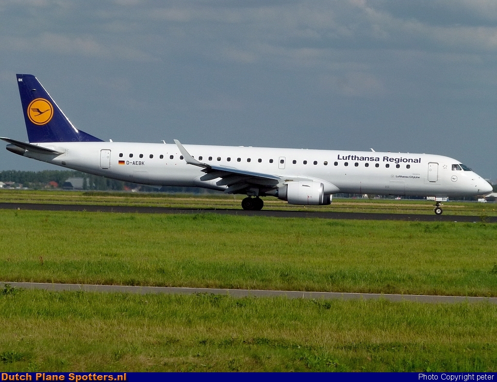 D-AEBK Embraer 195 CityLine (Lufthansa Regional) by peter