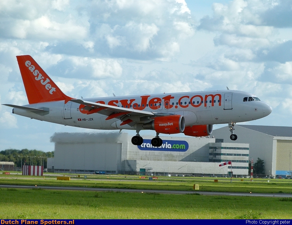 HB-JZK Airbus A319 easyJet Switzerland by peter