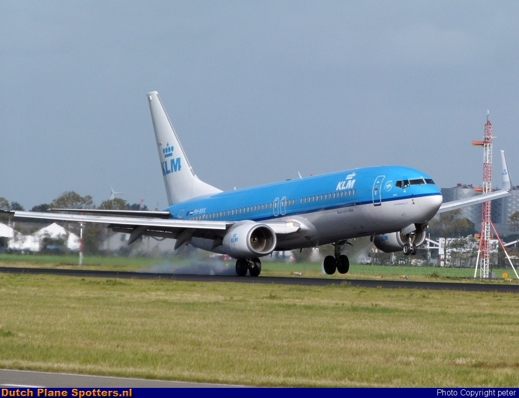 PH-BXK Boeing 737-800 KLM Royal Dutch Airlines by peter