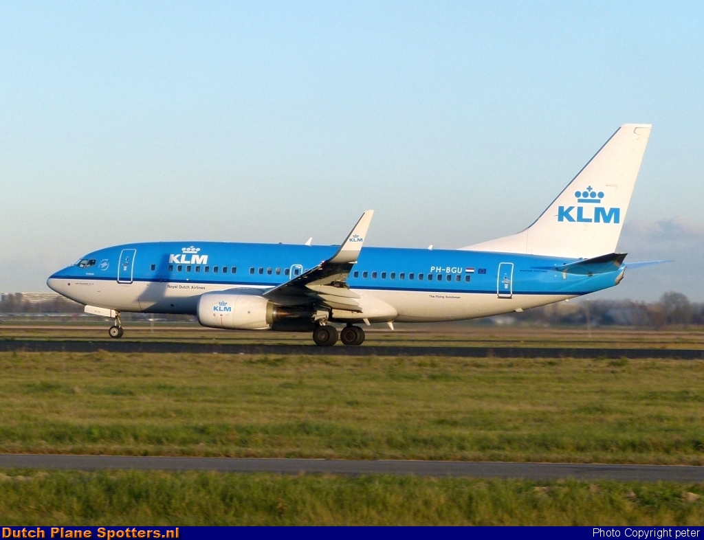 PH-BGU Boeing 737-700 KLM Royal Dutch Airlines by peter