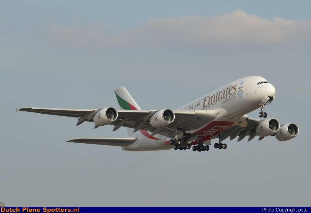 A6-EEE Airbus A380-800 Emirates by peter