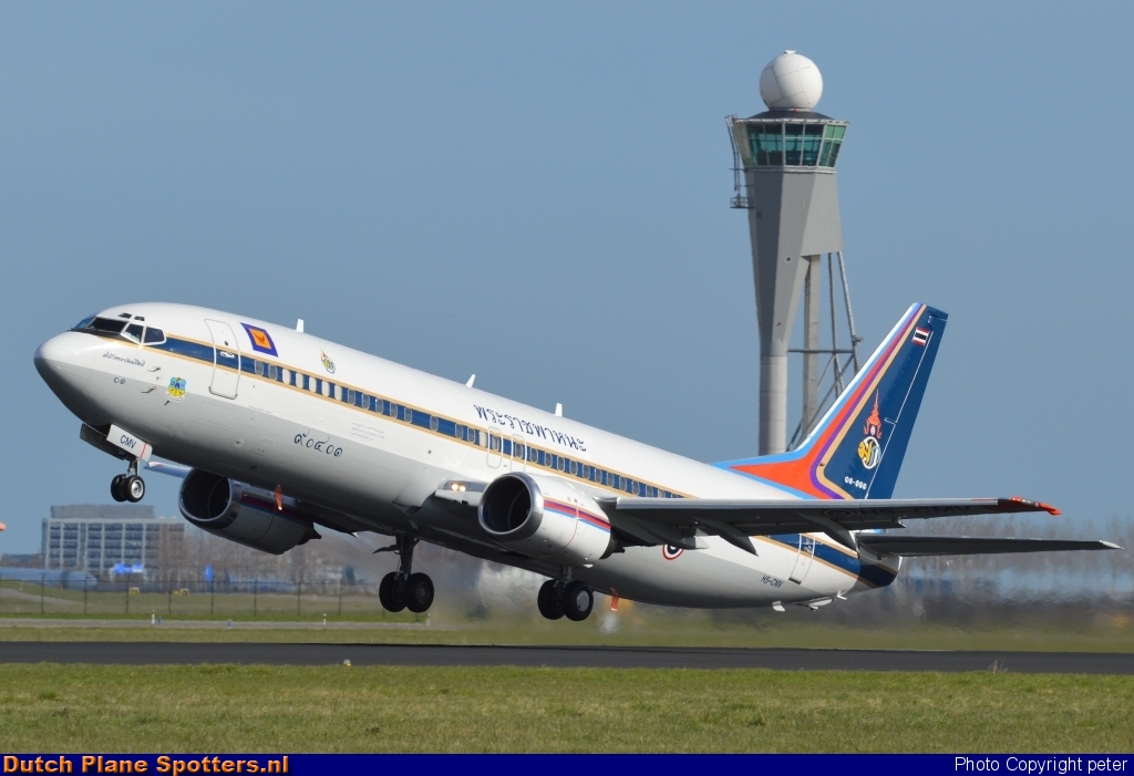 HS-CMV Boeing 737-400 MIL - Thailand Air Force by peter