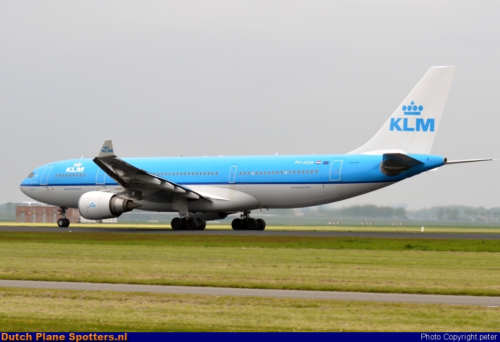 PH-AOA Airbus A330-200 KLM Royal Dutch Airlines by peter