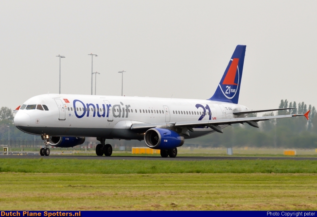 TC-ONJ Airbus A321 Onur Air by peter