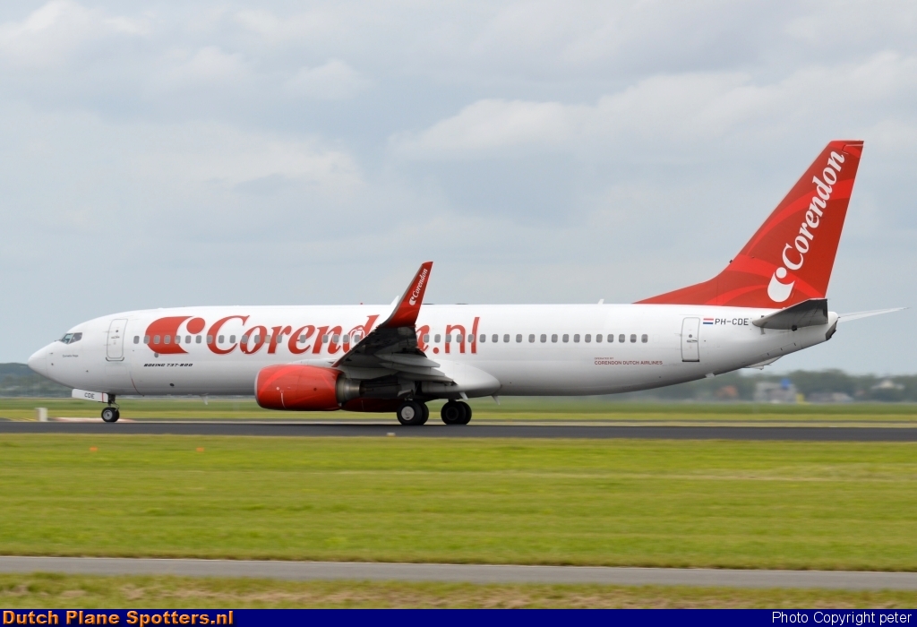 PH-CDE Boeing 737-800 Corendon Dutch Airlines by peter