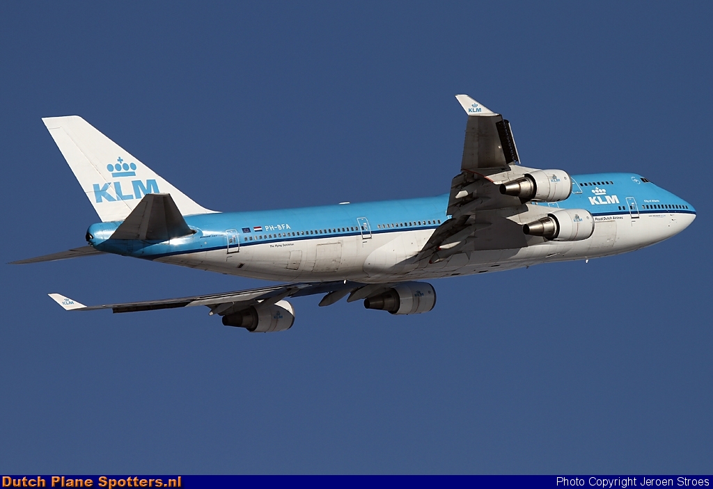 PH-BFA Boeing 747-400 KLM Royal Dutch Airlines by Jeroen Stroes