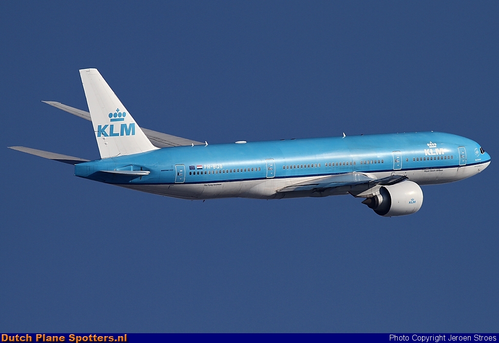 PH-BQB Boeing 777-200 KLM Royal Dutch Airlines by Jeroen Stroes
