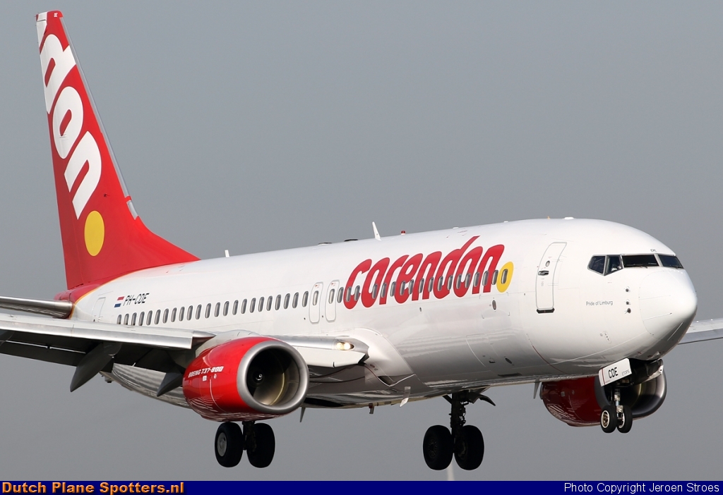 PH-CDE Boeing 737-800 Corendon Dutch Airlines by Jeroen Stroes