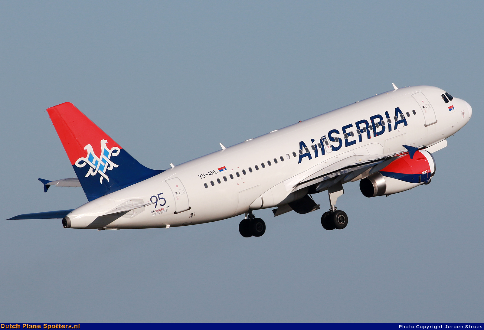 YU-APL Airbus A319 Air Serbia by Jeroen Stroes