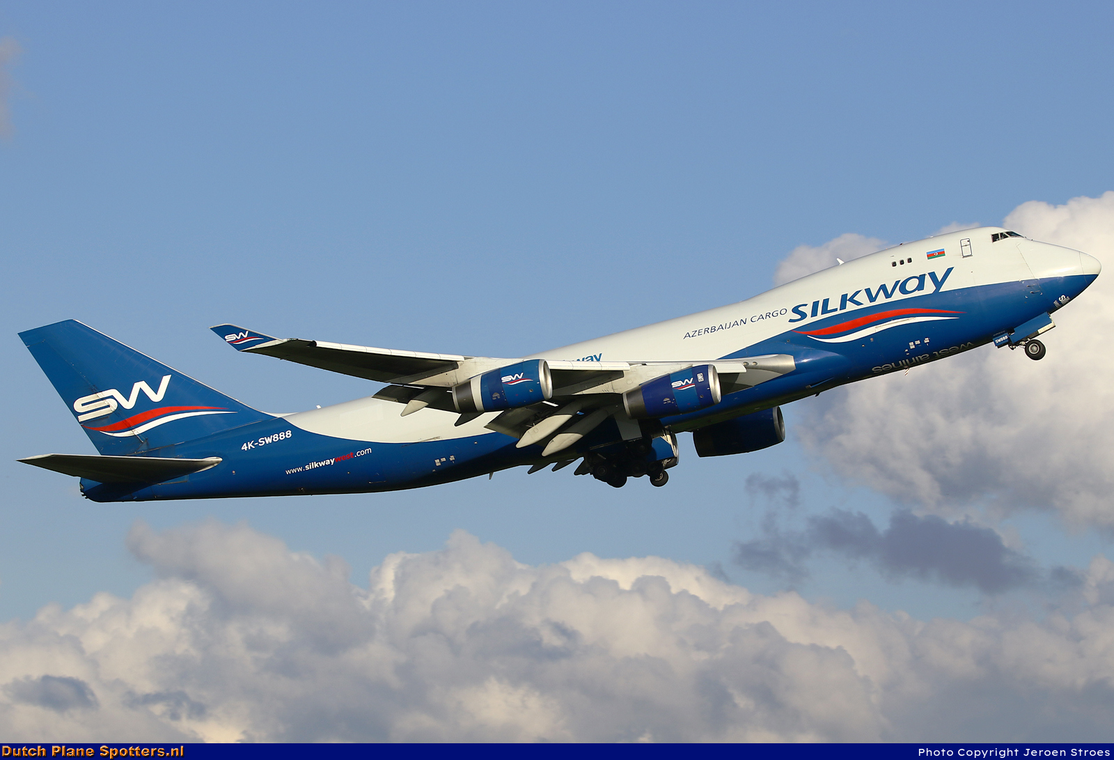 4K-SW888 Boeing 747-400 Silk Way West Airlines by Jeroen Stroes