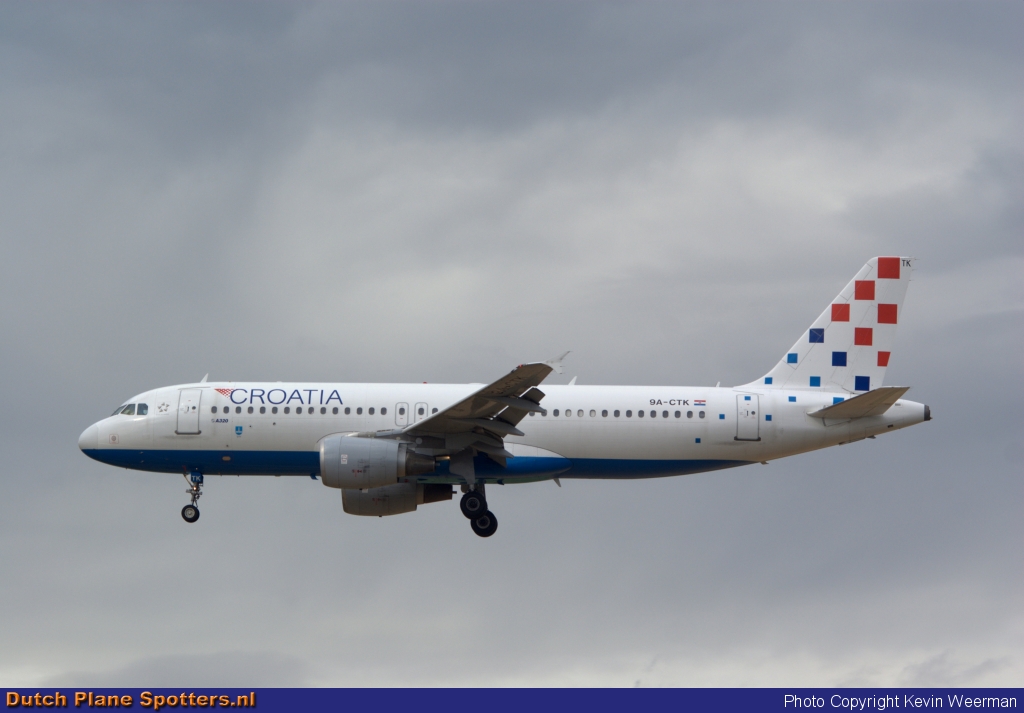 9A-CTK Airbus A320 Croatia Airlines by Kevin Weerman