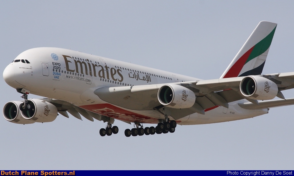A6-EEE Airbus A380-800 Emirates by Danny De Soet