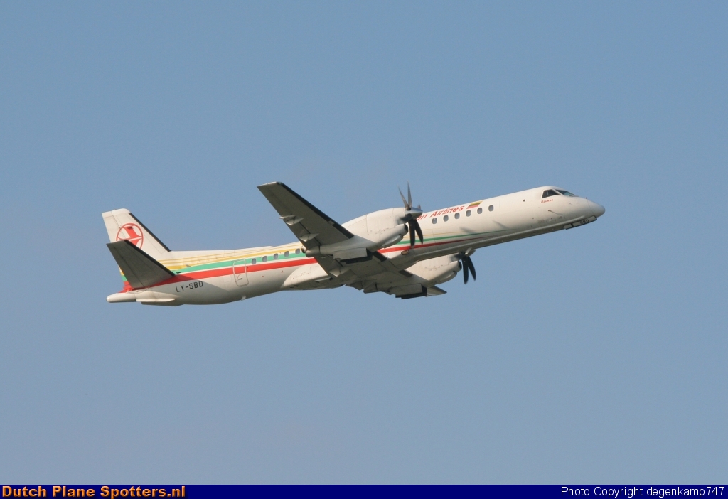 LY-SBD Saab 2000 Lithuanian Airlines by Herman Degenkamp
