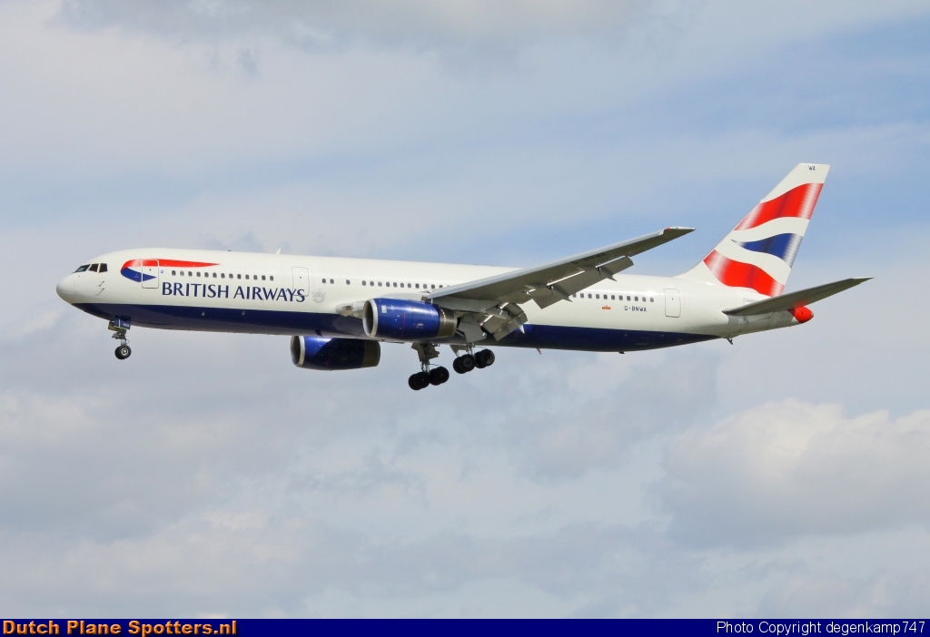 G-BNWA Boeing 767-300 British Airways by Herman Degenkamp