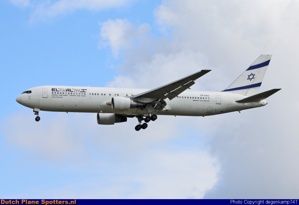 4X-EAJ Boeing 767-300 El Al Israel Airlines by Herman Degenkamp