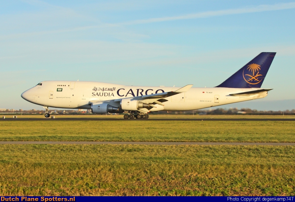 TC-ACF Boeing 747-400 ACT Airlines (Saudi Arabian Cargo) by Herman Degenkamp