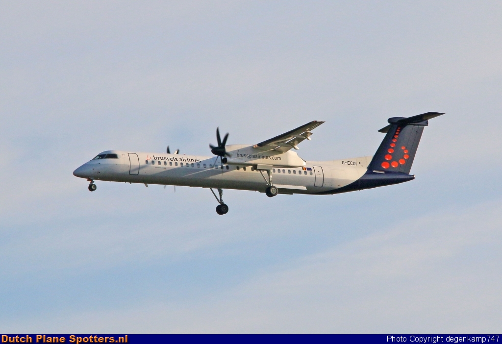 G-ECOI Bombardier Dash 8-Q400 Flybe (Brussels Airlines) by Herman Degenkamp