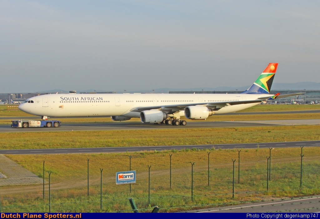 ZS-SNE Airbus A340-600 South African Airlines by Herman Degenkamp