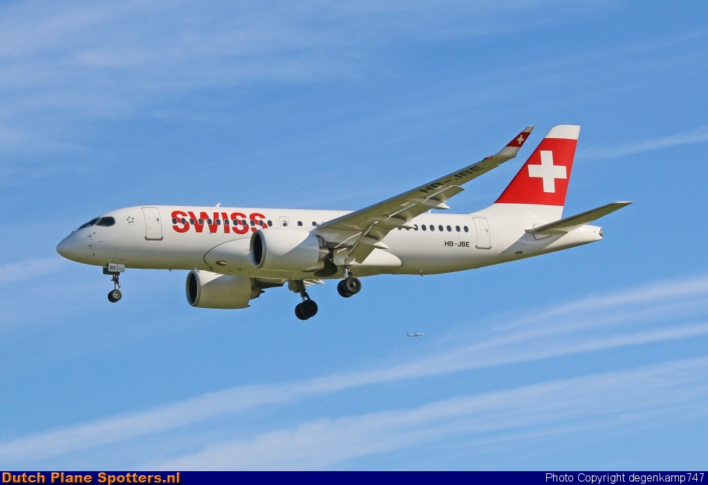 HB-JBE Airbus A220-100 Swiss International Air Lines by Herman Degenkamp