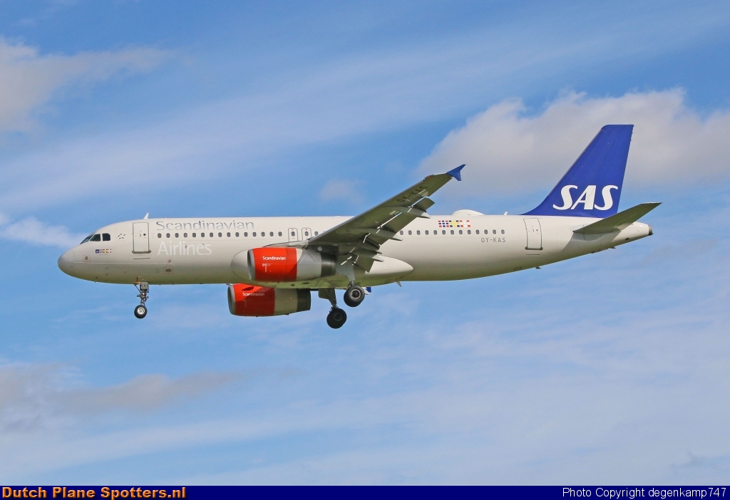 OY-KAS Airbus A320 SAS Scandinavian Airlines by Herman Degenkamp