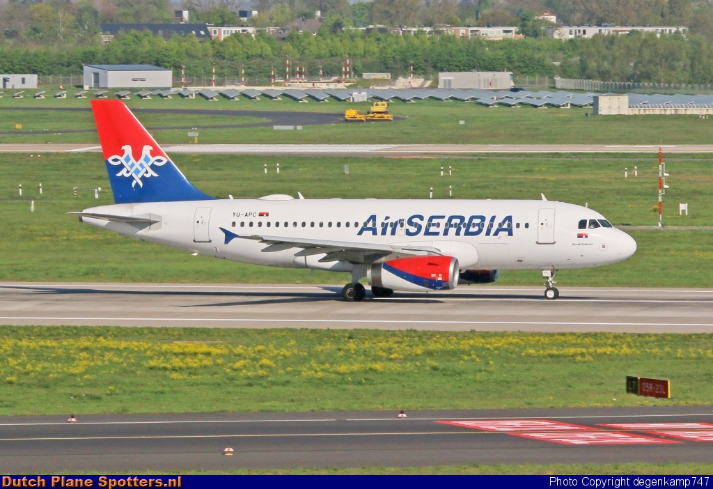 YU-APC Airbus A319 Air Serbia by Herman Degenkamp