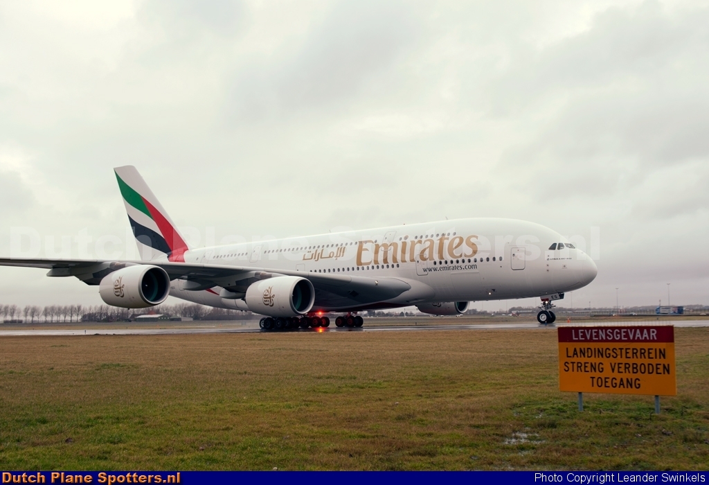 A6-EES Airbus A380-800 Emirates by Leander Swinkels