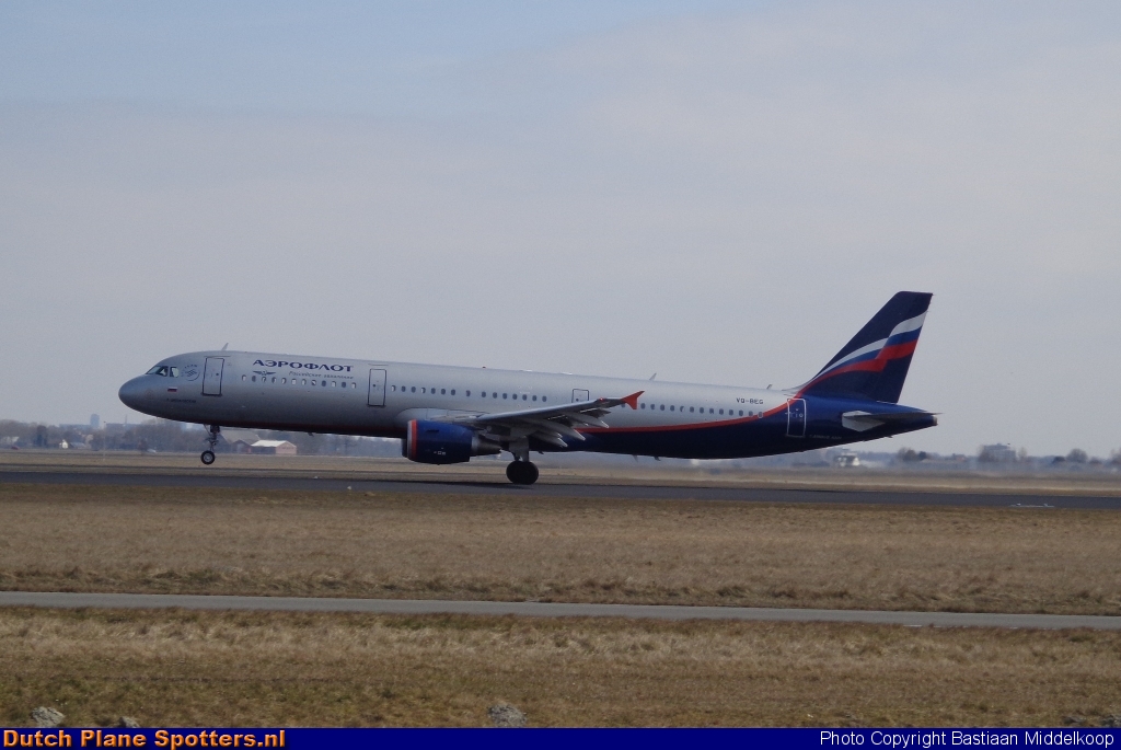 VQ-BEG Airbus A321 Aeroflot - Russian Airlines by Bastiaan Middelkoop
