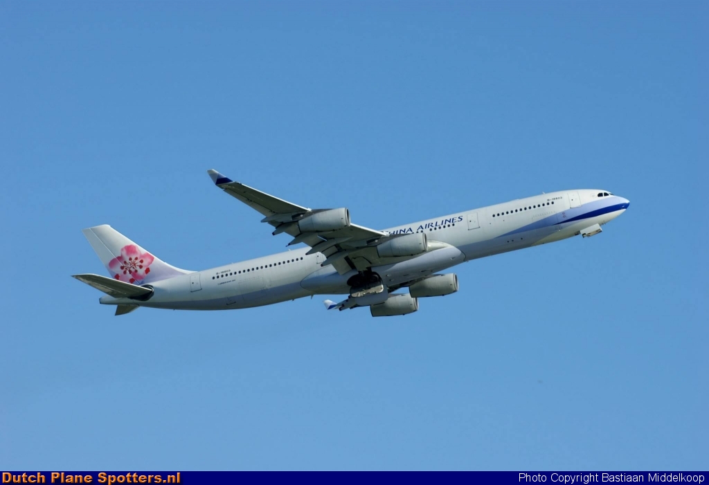 B-18803 Airbus A340-300 China Airlines by Bastiaan Middelkoop