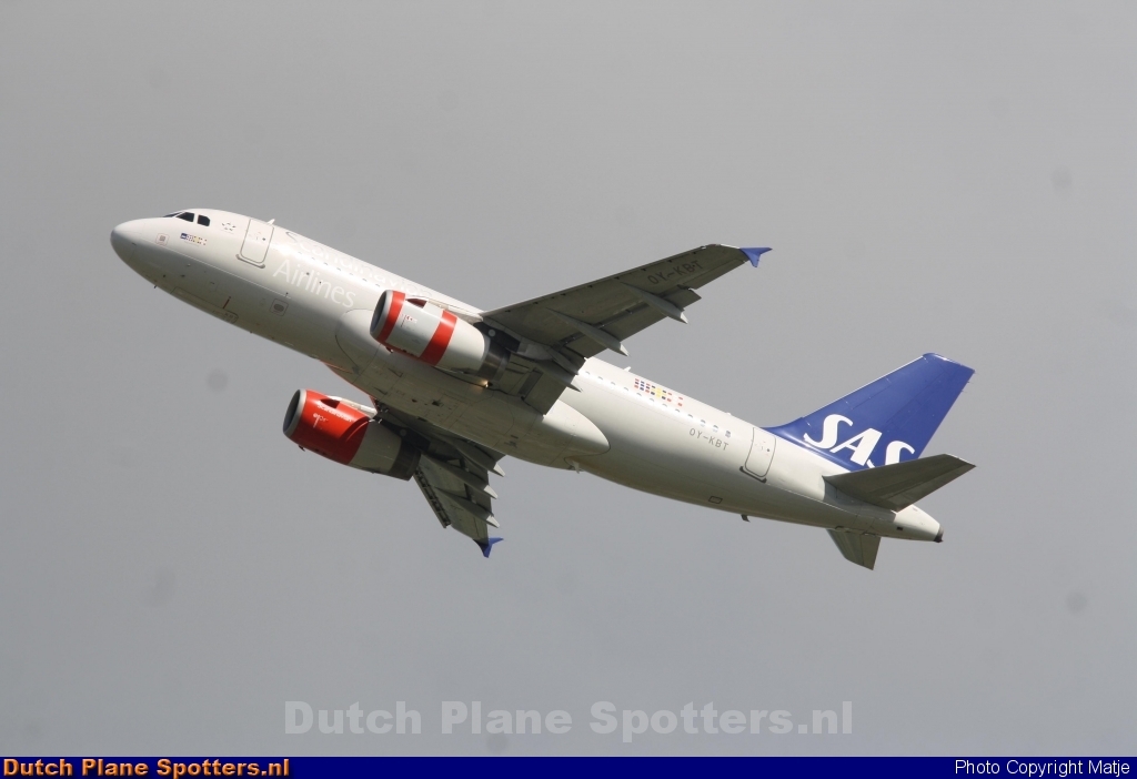 OY-KBT Airbus A319 SAS Scandinavian Airlines by Matje